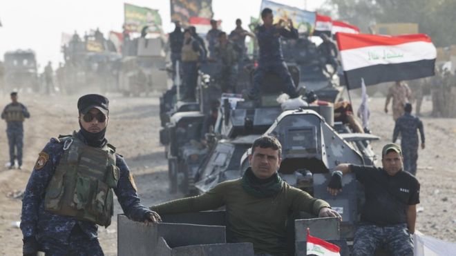 الجيش العراقي يستعيد بلدة الشورى والحشد الشعبي يبدأ هجوما على تلعفر