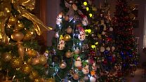 100 شجرة تزين منزلا في ألمانيا بمناسبة عيد الميلاد