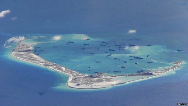 هبوط اول طائرة في جزيرة اصطناعية ببحر الصين الجنوبي