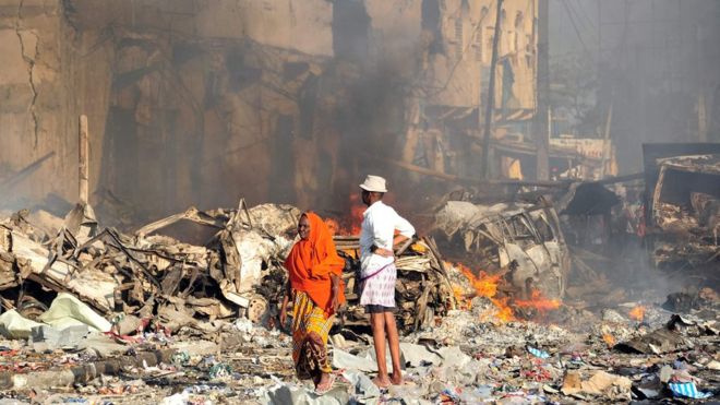 انفجاران يهزان العاصمة الصومالية مقديشو