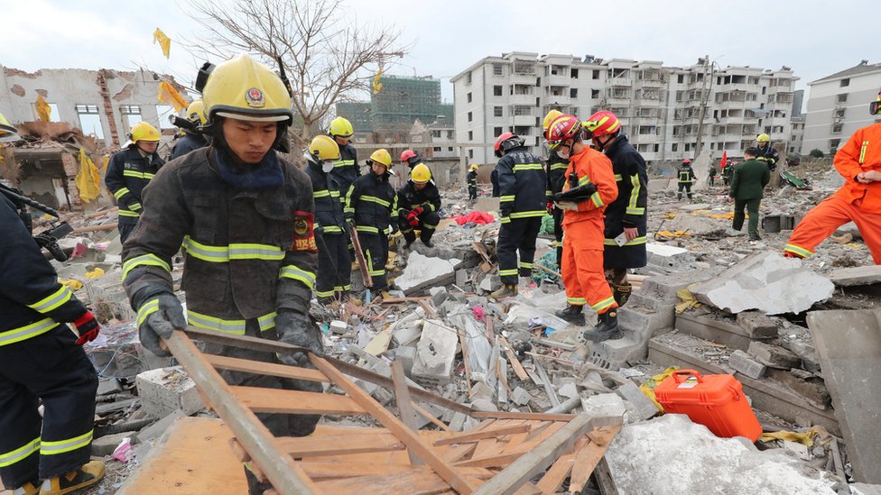انفجار ضخم يهز مدينة نينغبو شرقي الصين