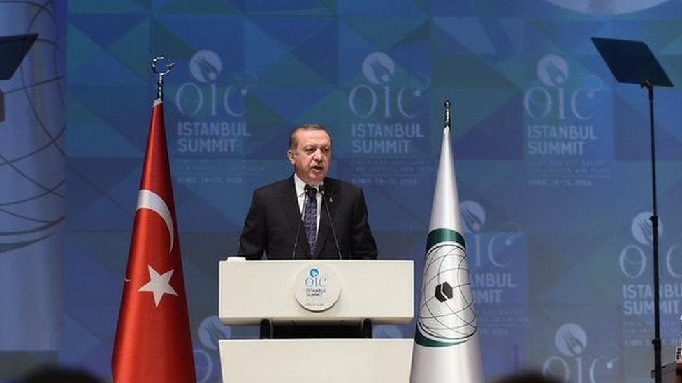 (أرشيف) أردوغان دعا قادة دول المنظمة إلى اتخاذ موقف موحد بشأن القدس