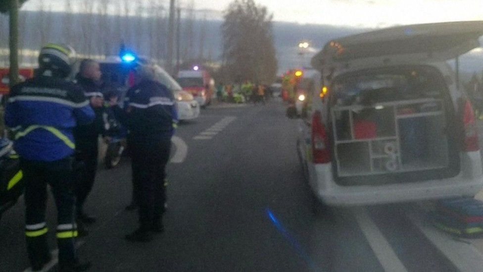 وقع الحادث بالقرب من مدينة بيربينا جنوبي فرنسا.