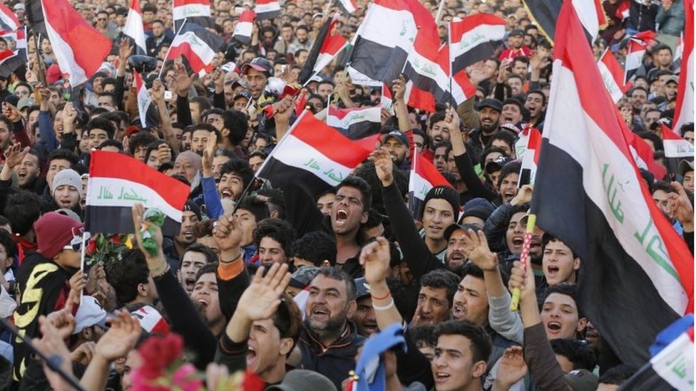 مظاهرات بغداد ومؤتمر جنيف 4 في الصحافة العربية