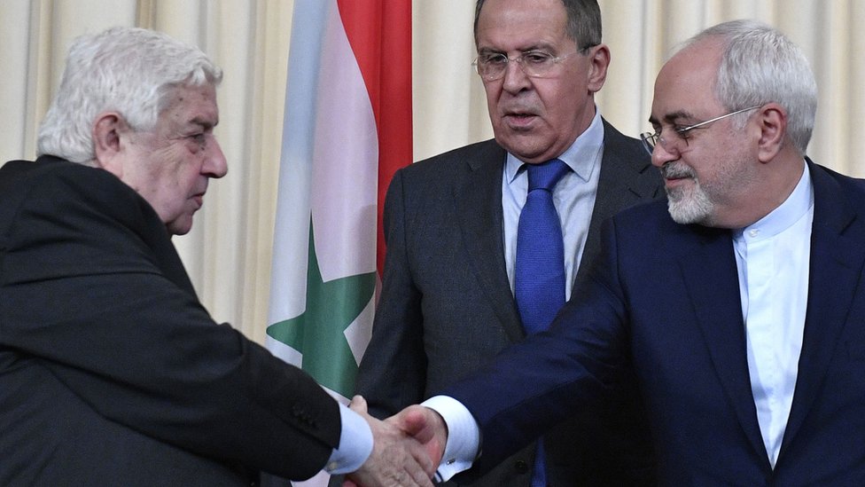 وزراء روسيا وإيران وسوريا نددوا بالهجمات الصاروخية الأمريكية ضد قاعدة الشعيرات السورية واعتبروها 