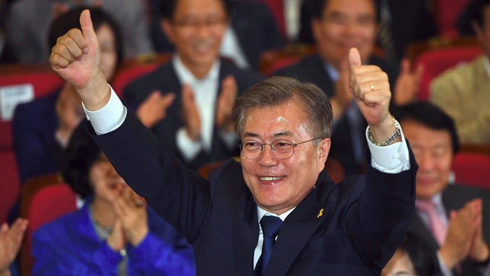 الرئيس الكوري الجنوبي الجديد مون جاي إن