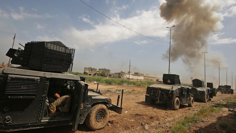 القوات العراقية تتوغل في حي الاقتصاديين غربي الموصل
