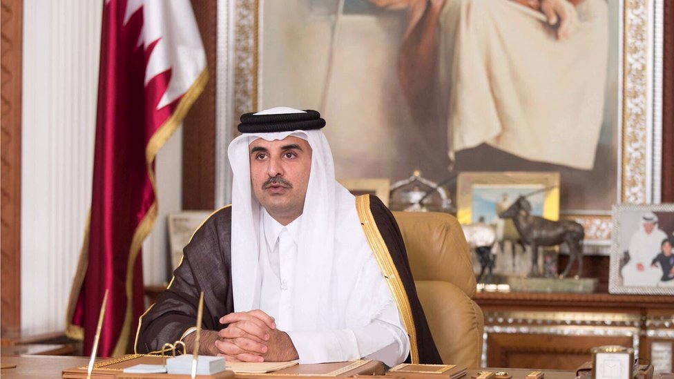 وصفت صحيفة الخليج الإمارتية خطاب أمير قطر تميم بن حمد في افتتاحيتها بأنه 