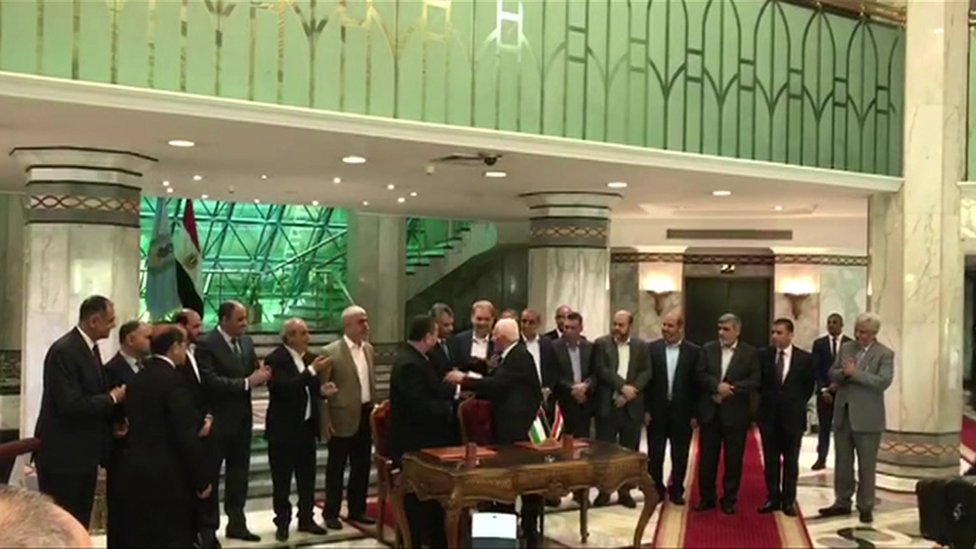 وقع الاتفاق في أكتوبر / تشرين الأول 2017 في العاصمة المصرية