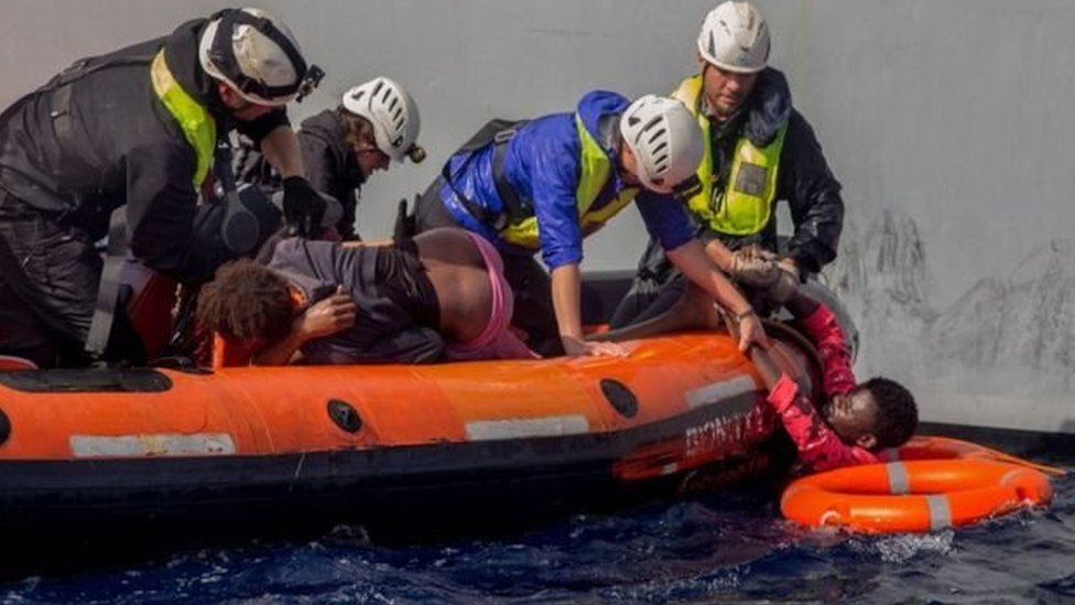 غرق حوالي 3 آلاف لاجئ في البحر المتوسط عام 2017