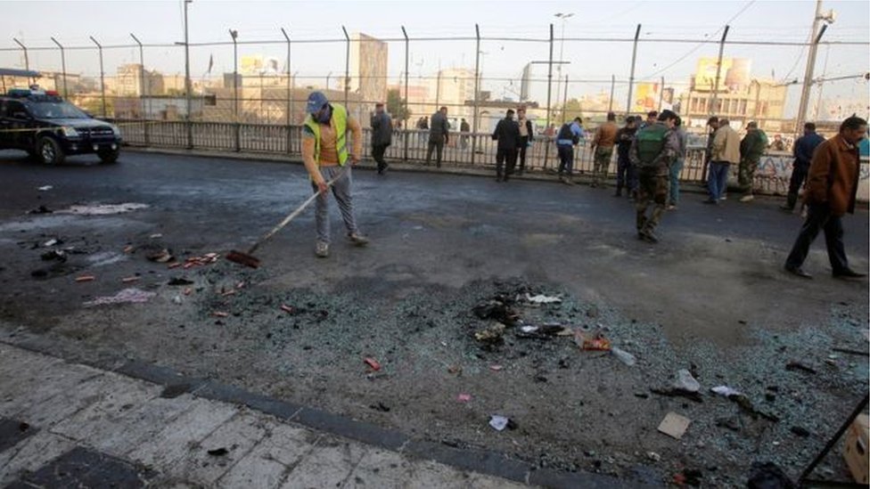 قتلى وجرحى في هجوم انتحاري مزدوج في بغداد