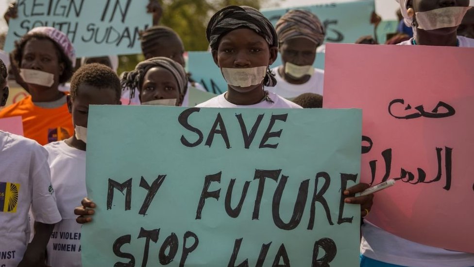 خرجت مظاهرات نسوية في ديسمبر الماضي تندد بالانتهاكات بحق الأطفال والنساء في جنوب السودان