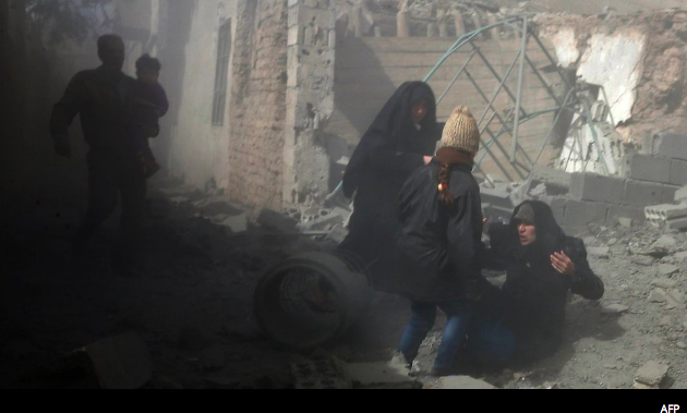 استمرار القصف في الغوطة الشرقية رغم 