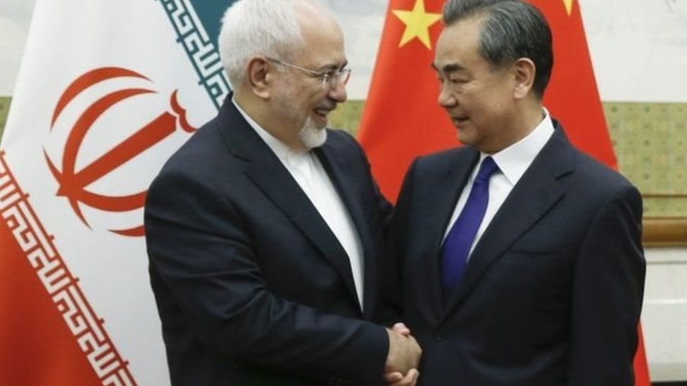 وزيرا الخارجية الإيراني والصيني