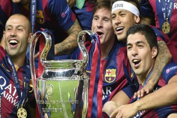 برشلونة أحرز لقب دوري أبطال أوروبا العام الماضي 