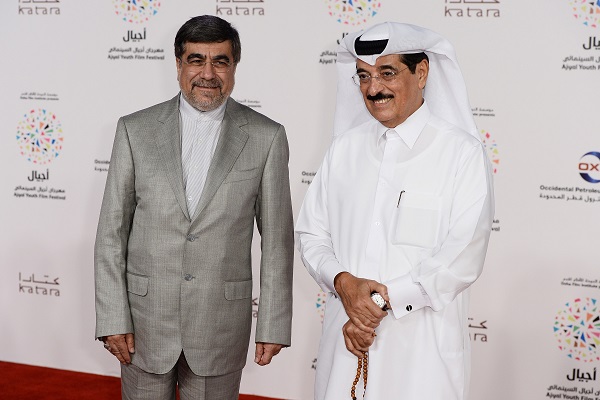 وزيرا الثقافة الإيراني والقطري