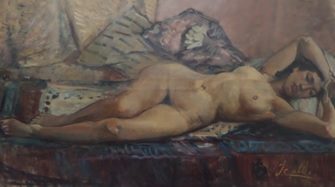 لوحة للرسام ابراهيم جالى