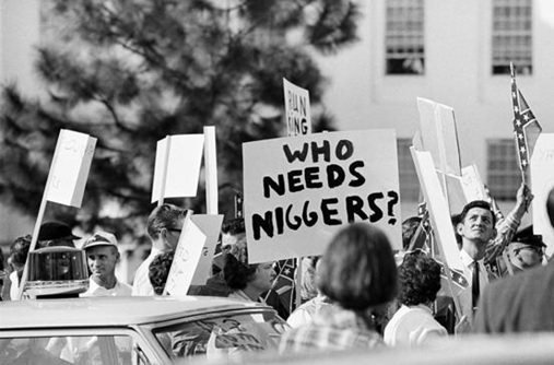 مظاهرة ضدّ وجود الأفروأمريكيين في الولايات المتحدة