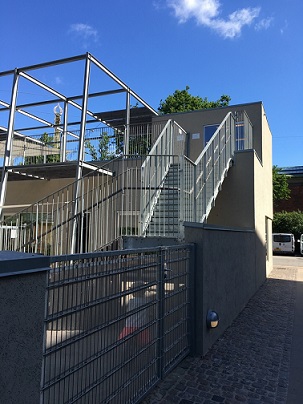 مبنى روضة اطفال في كوبنهاغن، 2015. الواجهة الخلفية، تفصيل.