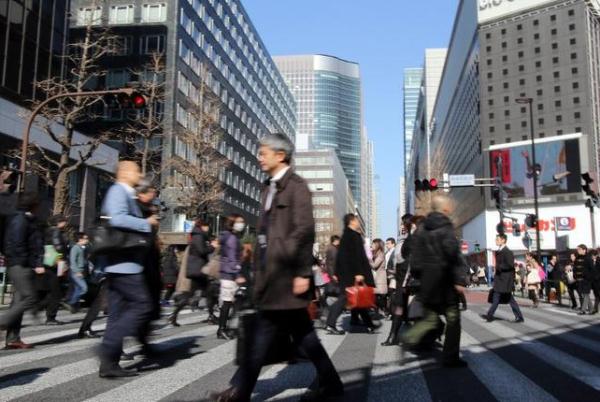 صورة عامة لأحد شوارع العاصمة اليابانية طوكيو