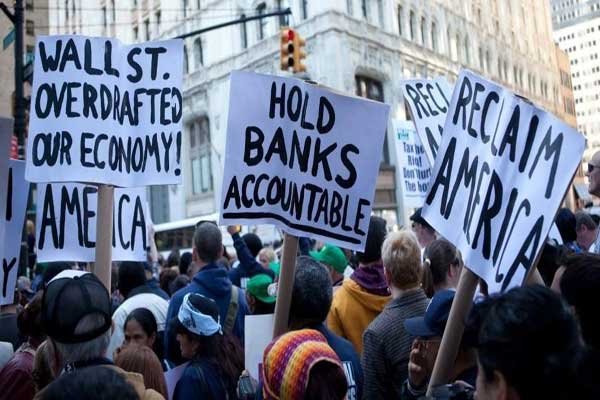 احتجاجات رافقت أزمة 2008 المالية في أميركا