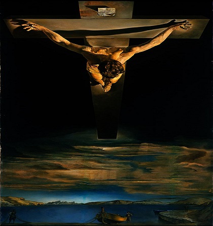 لوحة المسيح للفنان الإسباني سلفادور دالي