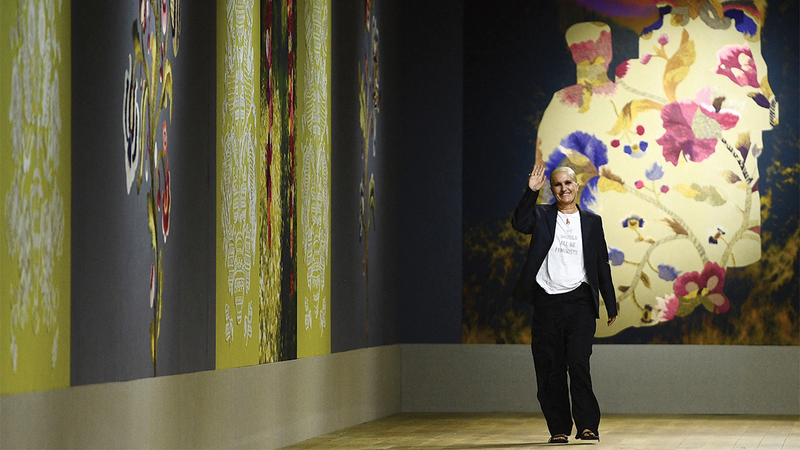 ماريا غراتسيا قدمت عرضاً بعيداً عن «البهرجة». أ.ف.ب