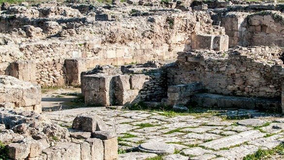 صورة من الأرشيف لآثار أوغاريت نشرتها وكالة سانا السورية الرسمية