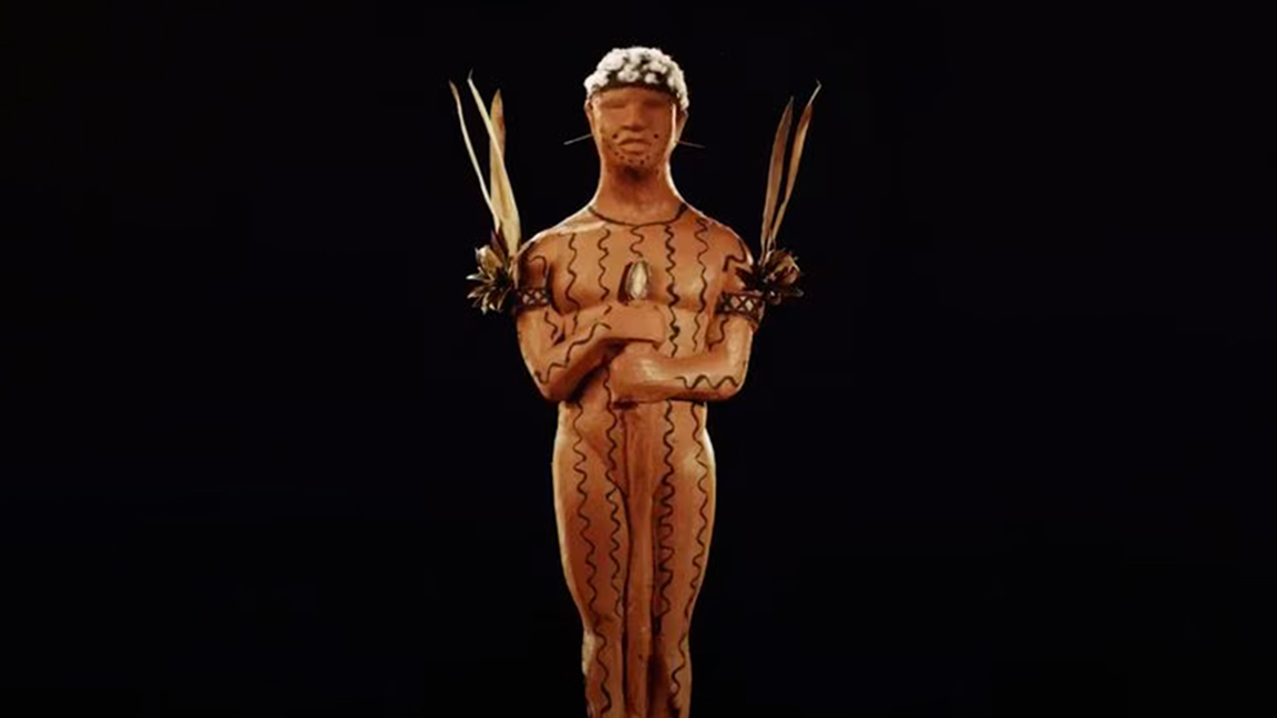 تمثال صغير لإله أمامة لقبيلة اليانومامي 