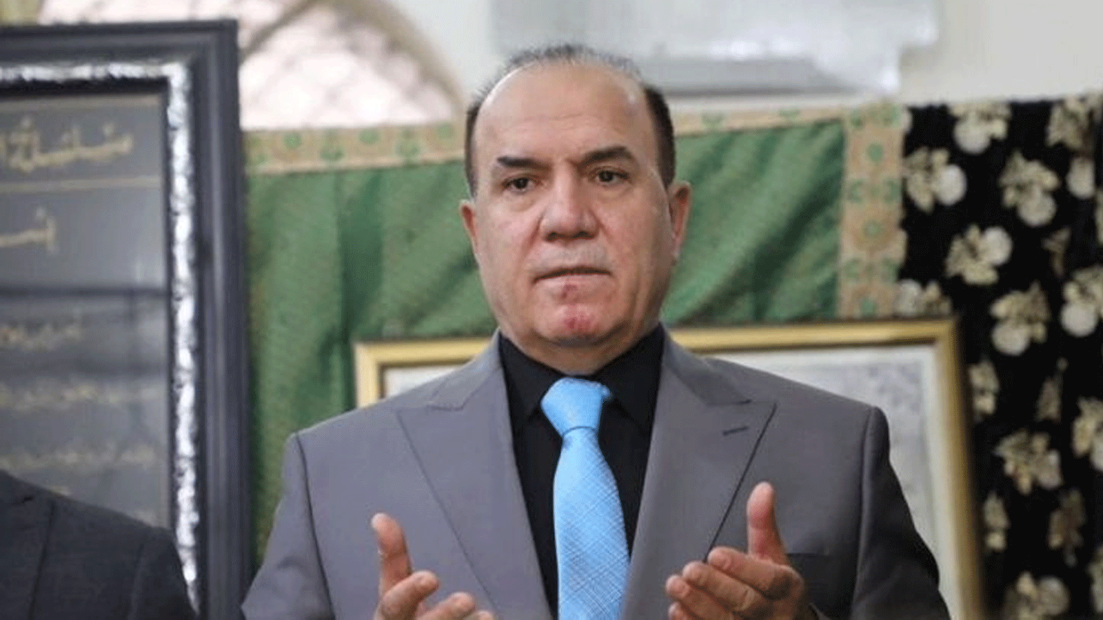 سعد كمبش رئيس الوقف السني العراقي الهارب من سجنه اثر ادانته بتهم فساد(تويتر)