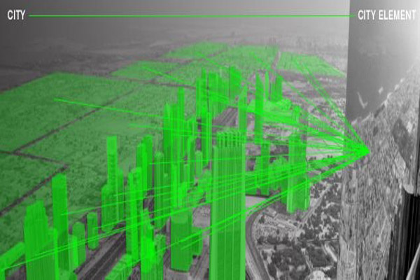 تصور للمادة العاكسة حول البرج