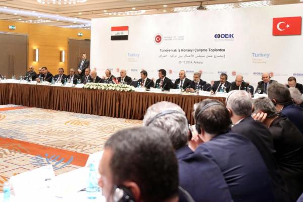 العبادي مجتمعا مع مجلس الأعمال التركي العراقي 