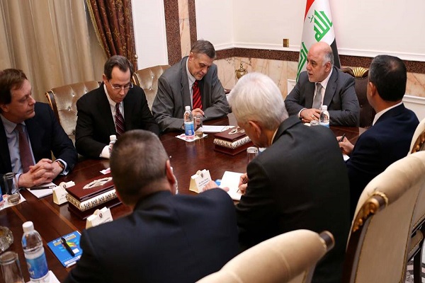 رئيس الوزراء العراقي مع سفراء الدول الصناعية السبع