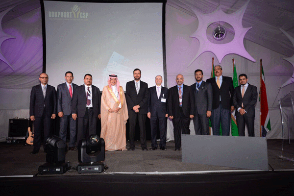 أثناء افتتاح المشروع رسميًا بحضور الجانبين السعودي والجنوب أفريقي