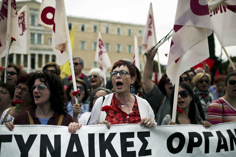 15 الف شخص يتظاهرون في اليونان احتجاجا على اصلاح التقاعد