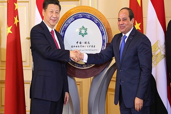 الرئيس المصري ونظيره الصيني 