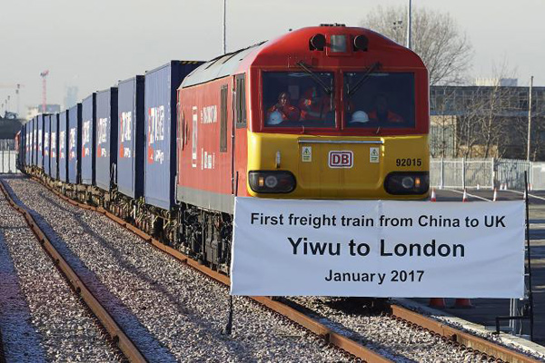 وصول أول قطار بضائع يربط الصين ببريطانيا