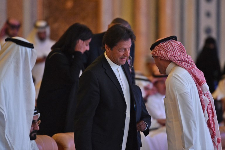 رئيس الوزراء الباكستاني عمران خان في الرياض خلال مشاركته في مؤتمر الاستثمار