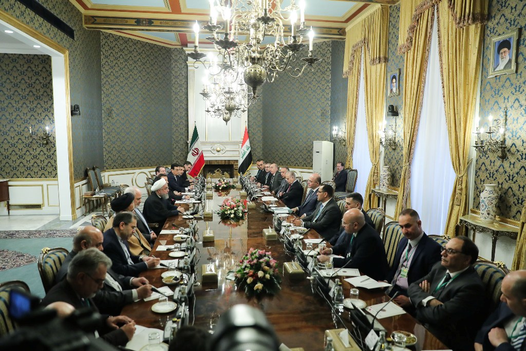 المباحثات العراقية الايرانية في طهران برئاسة الرئيسين صالح وروحاني