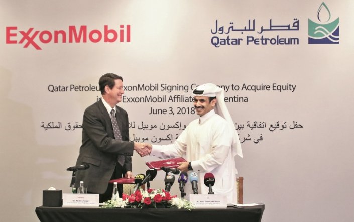قطر للبترول توقع عقدًا مع إكسون موبيل للتنقيب في الأرجنتين