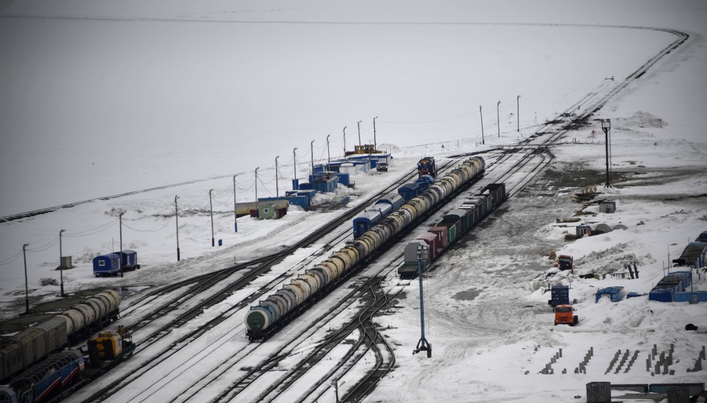 عربات قطار لنقل النفط الروسي