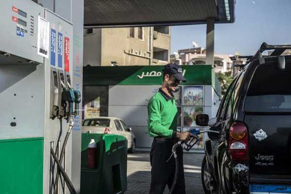 إحدى محطات تعبئة البنزين في مصر
