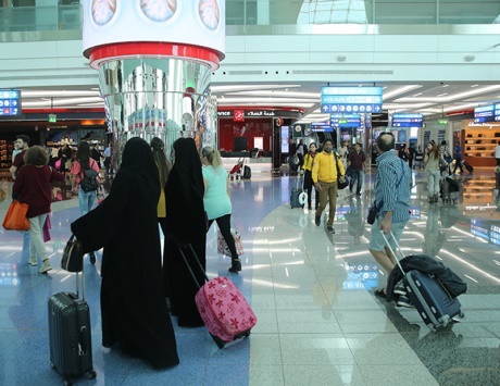 احدى صالات مطار دبي