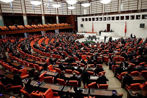 جانب من جلسة البرلمان التركي 