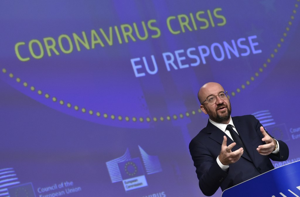 رئيس المجلس الاوروبي شارل ميشال في بروكسل