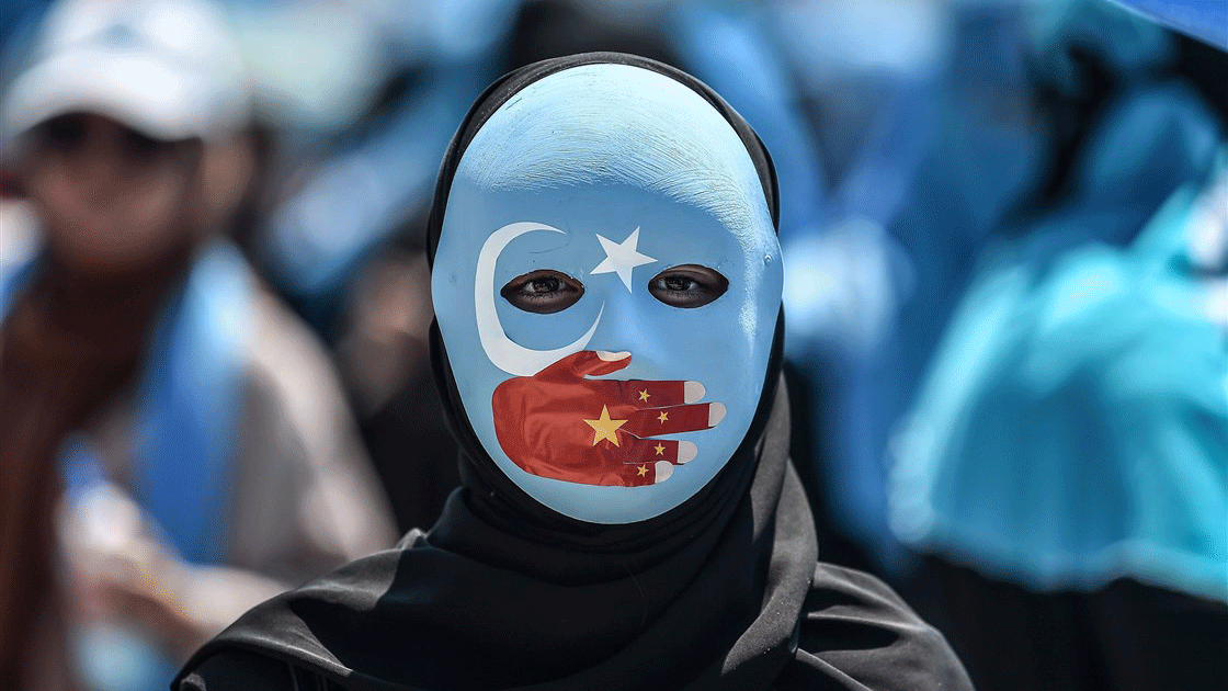 صورة أرشيفية من تظاهرة في اسطنبول للتنديد بالقمع الذي تمارسه الصين ضد أقلية الاويغور