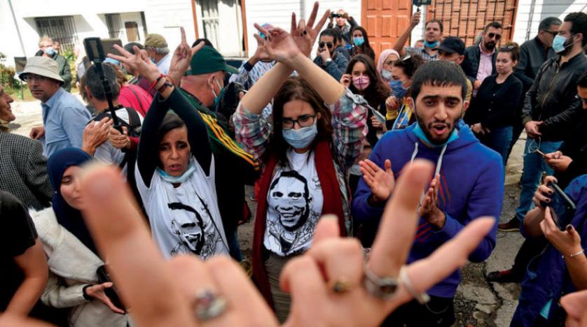 من احتجاجات خرجت تدين اعتقال صحافيين وتنتصر لحرية الرأي في الجزائر