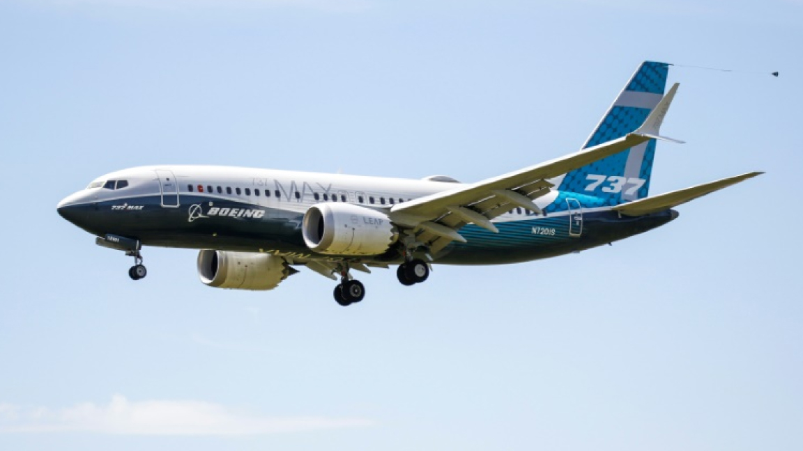 طائرة بوينغ 737 ماكس خلال طلعة تجريبية في سياتل في 29 يونيو الماضي