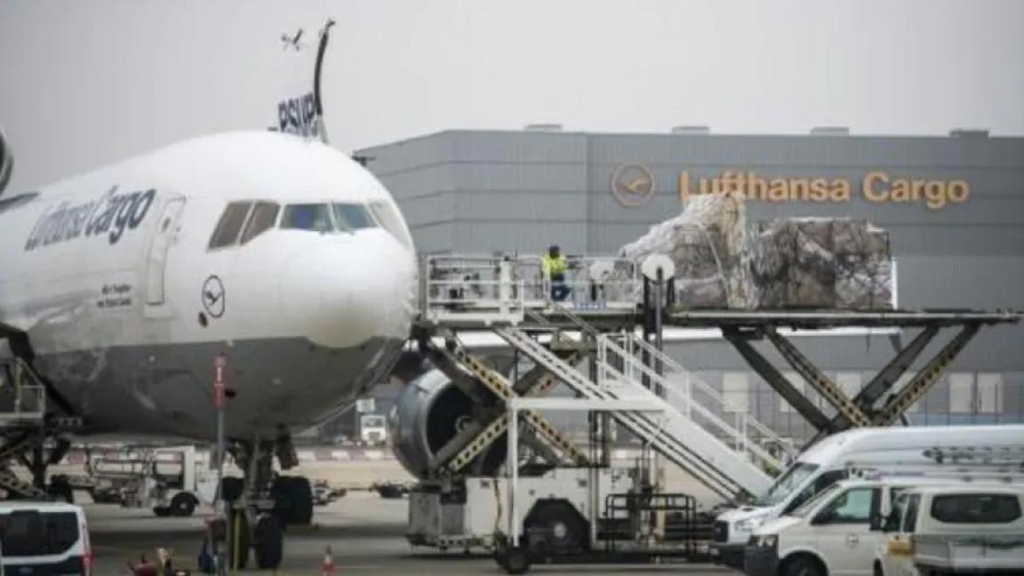 طائرة تابعة لشركة لوفتهانزا في مطار فرانكفورت في 25 نوفمبر الجاري 