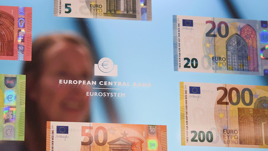 البنك المركزي الأوروبي يتوقع انتعاشاً بطيئاً وتضخماً طفيفاً